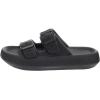 imageBRONAX Pillow Slippers for Women and Men  Adjustable Double Buckle Shower Slides  Cushioned Thick Sole SandalsY15  All Black