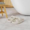 imageBRONAX Pillow Slippers for Women and Men  Adjustable Double Buckle Shower Slides  Cushioned Thick Sole SandalsY15  Beige