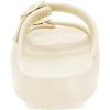 imageBRONAX Pillow Slippers for Women and Men  Adjustable Double Buckle Shower Slides  Cushioned Thick Sole SandalsY15  Beige