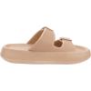 imageBRONAX Pillow Slippers for Women and Men  Adjustable Double Buckle Shower Slides  Cushioned Thick Sole SandalsY15  Brown