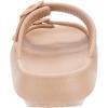 imageBRONAX Pillow Slippers for Women and Men  Adjustable Double Buckle Shower Slides  Cushioned Thick Sole SandalsY15  Brown