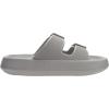 imageBRONAX Pillow Slippers for Women and Men  Adjustable Double Buckle Shower Slides  Cushioned Thick Sole SandalsY15  Dark Grey