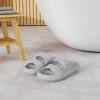 imageBRONAX Pillow Slippers for Women and Men  Adjustable Double Buckle Shower Slides  Cushioned Thick Sole SandalsY15  Dark Grey