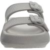imageBRONAX Pillow Slippers for Women and Men  Adjustable Double Buckle Shower Slides  Cushioned Thick Sole SandalsY15  Dark Grey