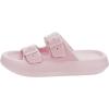 imageBRONAX Pillow Slippers for Women and Men  Adjustable Double Buckle Shower Slides  Cushioned Thick Sole SandalsY15  Pink