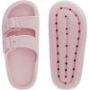 imageBRONAX Pillow Slippers for Women and Men  Adjustable Double Buckle Shower Slides  Cushioned Thick Sole SandalsY15  Pink