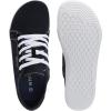 imageWHITIN Mens Canvas Barefoot Shoes  Wide ToeBox  ZeroDrop SoleW81 V2  Black White Canvas