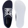 imageWHITIN Mens Canvas Barefoot Shoes  Wide ToeBox  ZeroDrop SoleW81 V2  Dark Blue
