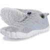 imageWHITIN Mens Minimalist Trail Running Shoes  Wide Toe Box  Optimal BarefootFeelW20 Light Grey