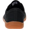 imageWHITIN Mens Wide Canvas Barefoot Sneakers  Zero Drop Sole  Minimalist FootwearW87  Black Gum