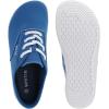 imageWHITIN Mens Wide Canvas Barefoot Sneakers  Zero Drop Sole  Minimalist FootwearW87  Blue