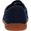 imageWHITIN Mens Wide Canvas Barefoot Sneakers  Zero Drop Sole  Minimalist FootwearW87  Dark Blue