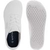 imageWHITIN Mens Wide Canvas Barefoot Sneakers  Zero Drop Sole  Minimalist FootwearW87  White