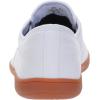 imageWHITIN Mens Wide Canvas Barefoot Sneakers  Zero Drop Sole  Minimalist FootwearW87  White Gum