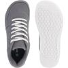 imageWHITIN Wide Toe Box Barefoot Sneakers for Women  Lightweight Canvas Minimalist ShoesGrey White