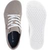 imageWHITIN Womens Canvas Barefoot Shoes  Wide Width Minimalist Sneakers  Classic Fit Low TopW81v2  Canvas Brown Grey
