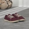 imageWHITIN Womens Canvas Barefoot Shoes  Wide Width Minimalist Sneakers  Classic Fit Low TopW81v2  Canvas Red Beige