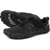imageWHITIN Womens Minimalist Barefoot Shoes Zero Drop Trail Running Five Fingers Size Wide Toe Box Ladies Sneakers Runner RedW30  Black