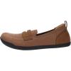imageWHITIN Womens Round Toe Slip On Penny Loafers  Wide Width Barefoot Flats with Breathable KnitBrown