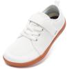 imageWHITIN LittleBig Kid Barefoot Shoes  BoysGirls Laceup Minimalist Sneakers  Wide Toe Box  Natural Flexible FitW8k6  White Gum