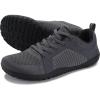 imageWHITIN Mens Barefoot TrailRunning Shoes  Wide ToeBox  ZeroDrop Sole  Optimal TractionW51 Dark Grey