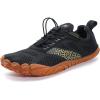 imageWHITIN Mens Minimalist Trail Running Shoes  Wide Toe Box  Optimal BarefootFeelW20 Blackgum