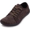 imageWHITIN Mens Wide Minimalist Barefoot Sneakers  Zero Drop Sole  Optimal RelaxationW81 Brown