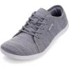 imageWHITIN Mens Wide Minimalist Barefoot Sneakers  Zero Drop Sole  Optimal RelaxationW81 Dark Grey