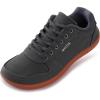 imageWHITIN Wide Toe Box Barefoot Sneakers for Women  Lightweight Canvas Minimalist ShoesGrey Gum