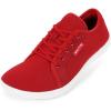 imageWHITIN Womens Fashion Minimalist Sneakers Barefoot Extra Wide Width Toe Box Shoes Zero Drop Size 8 Flat W81 Athletic Walking Hiking Tennis Red 39