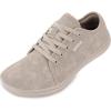 imageWHITIN Womens Minimalist Barefoot Shoes Size 7 Zero Drop Wide Width Toe Box Fashion Sneakers Walking Tennis Leather Workout Gym Soft Flat Beige 38