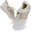 imageWHITIN Womens Minimalist Barefoot Shoes Zero Drop Trail Running Five Fingers Size Wide Toe Box Ladies Sneakers Runner RedW30  Beige