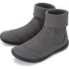 imageWHITIN Womens Wide Barefoot Ankle Boots  Minimalist Chelsea Styles  Zero Drop  Stacked Socklike Cuffs