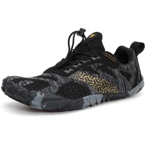 imageWHITIN Mens Minimalist Trail Running Shoes  Wide Toe Box  Optimal BarefootFeelW20 Black