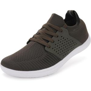 imageWHITIN Mens Wide Minimalist Barefoot Sneakers  Zero Drop  Midfoot StabilityW85 Army Green