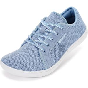imageWHITIN Womens Minimalist Barefoot Shoes  Zero Drop Sole  Wide Width Fashion SneakerW81  Light Blue