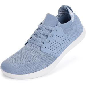 imageWHITIN Womens Wide Minimalist Barefoot Shoes  Zero Drop SoleW85  Light Blue