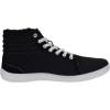 imageWHITIN Mens Barefoot Winter Shoes High Top Minimalist Sneakers Wide Toe Box Zero Drop Sole Size 11W Warm Training Fashion Walking Gym Black White 45