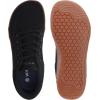 imageWHITIN Mens Wide Canvas Barefoot ampamp Minimalist Shoes  Zero Drop SoleW892  BlackGum