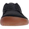 imageWHITIN Mens Wide Canvas Barefoot ampamp Minimalist Shoes  Zero Drop SoleW892  BlackGum