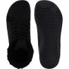 imageWHITIN Mens Wide Winter Barefoot Shoes  Hitop Minimalist Sneakers  Zero Drop Sole  Optimal Warmth ampamp ProtectionW826  All Black