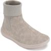 imageWHITIN Womens Wide Barefoot Chelsea Boots Minimalist Bootie Zero Drop Size 105 Fashion MidCalf Cowboy Cowgirl Shoes Leather botines para mujer Beige 42