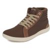 imageWHITIN Mens Winter Barefoot Shoes High Top Minimalist Sneakers Wide Toe Box Zero Drop Sole Size 11W Warm Training Fashion Walking Gym Brown Beige 45