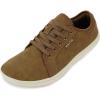 imageWHITIN Womens Minimalist Barefoot Shoes Size 65 Zero Drop Wide Width Toe Box Fashion Sneakers Athletic Workout Teacher Walking Leather Outdoor Brown 37