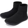 imageWHITIN Womens Wide Barefoot Chelsea Boots Minimalist Bootie Zero Drop Size 95 MidCalf Cowboy Cowgirl Flat Leather botines para mujer Shoes Black 41