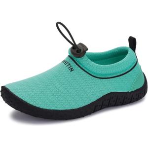 imageWHITIN LittleBig Kids Amphibious Water Shoes  Flexible Thick Sole for BoysGirlsGreen