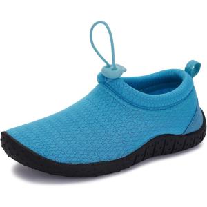 imageWHITIN LittleBig Kids Amphibious Water Shoes  Flexible Thick Sole for BoysGirlsLight Blue