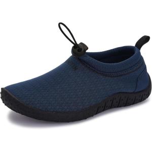 imageWHITIN LittleBig Kids Amphibious Water Shoes  Flexible Thick Sole for BoysGirlsNavy Blue