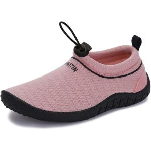 imageWHITIN LittleBig Kids Amphibious Water Shoes  Flexible Thick Sole for BoysGirlsPink
