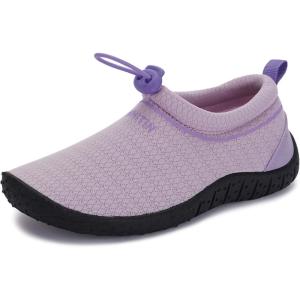 imageWHITIN LittleBig Kids Amphibious Water Shoes  Flexible Thick Sole for BoysGirlsPurple